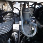 Norton Dominator 88 - 1960 - Carburettor, Fuel Line, Rocker Cover and Cylinder Head.