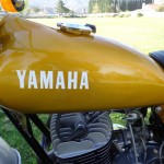 Yamaha DT250 - 1972 - Cylinder Head, Gas Tank, Yamaha Badge and Head.