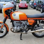 BMW R90S - 1976 - Left Side View, Mufflers, Exhaust, Engine and Gearbox.