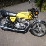 Honda CB400/4 - 1976 - Right Side View, Tank and Side Panels, Seat, Reflector and Carburettors.