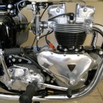 Triumph Tiger T110 - 1958 - Motor Detail, Timing Case Cover, Transmission, Kick Start and Gear Lever.
