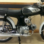 Honda S90 -1966 - Right Side View, Rear Fender, Motor and Transmission, Exhaust and Kick Start.
