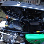 Honda CB500 Four - 1972 - Under Seat, Inner Mudguard, Frame, Side Panel and Battery.