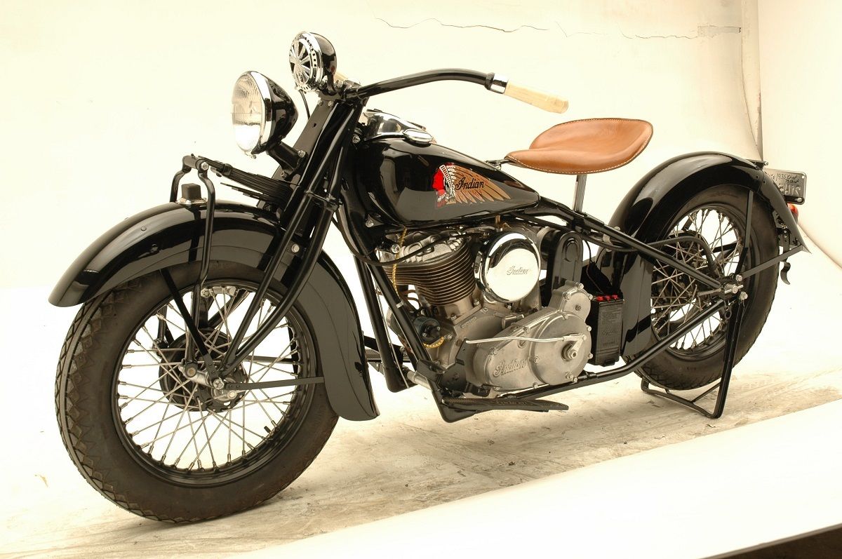 Restored Indian Chief - 1939 Photographs at Classic Bikes ...
