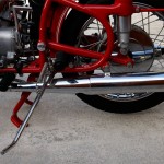 BMW R60/2 - 1966 - Rear Wheel, Frame, Stand and Muffler.