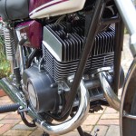 Yamaha YR5 - 1972 - Twin Cylinder Two Stroke, Heads and Barrels, Frame Down Tubes and Engine Cases.