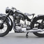 BMW R35 - 1948 - Left Side View, Cylinder, Exhaust, Frame and Engine.