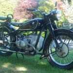BMW R51/3 - 1951 - Right Side View, Engine Petrol Tank, Brakes and Tyres.