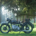 BMW R51/3 - 1951 - Left Side View, Wheels, Gas Tank, Frame, Engine and Transmission.