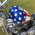 Harley-Davison Easy Rider Replica - 1956 - Red White and Blue, Captain America Paint.