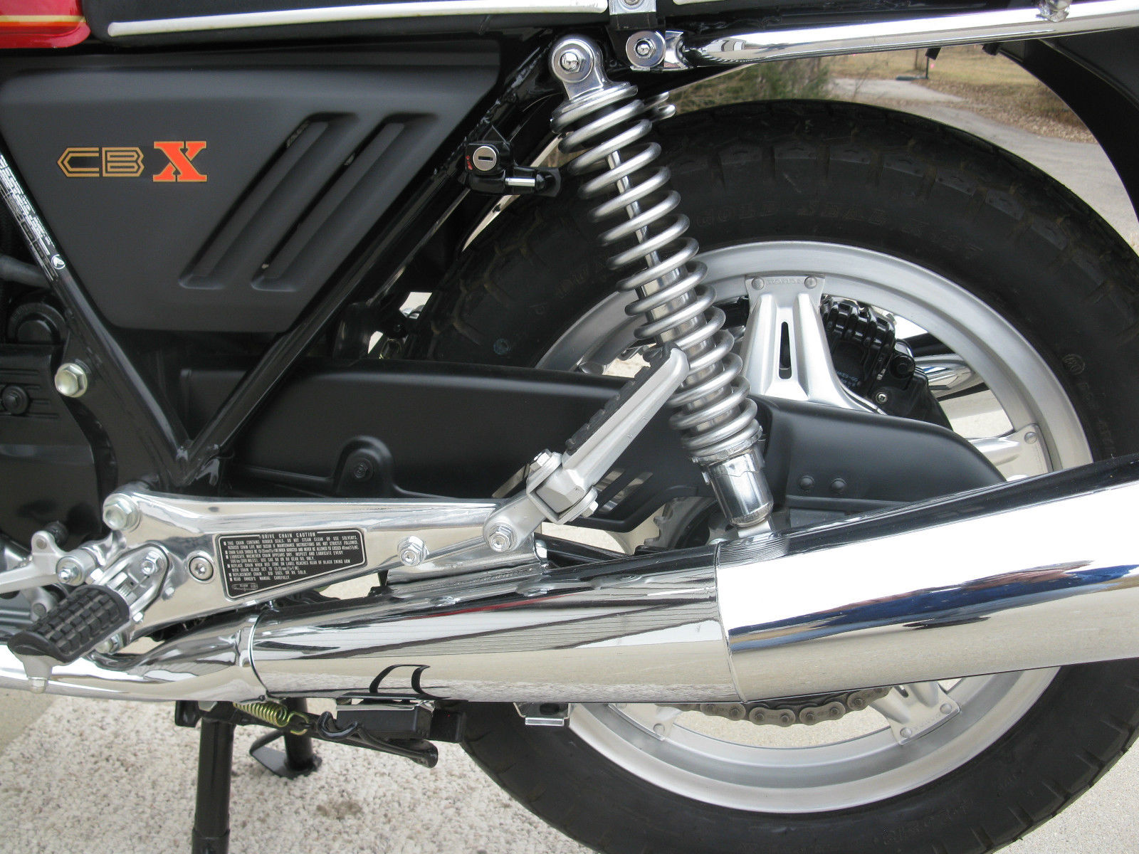 Honda CBX1000 - 1979 - Comstar Wheel, Exhaust and Rear Brake.