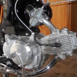 Honda Super 90 - 1965 - Carburettor, Motor, Spark Plug and Brake Pedal.