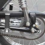 Honda Super 90 - 1965 - Rear Footrest, Chain Guard, Chain and Swing Arm.
