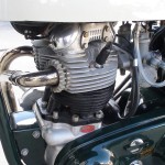 Norton Dominator 88 - 1960 - Siamese Exhaust System, Cylinder Head, Chain Cover and Spark Plug.