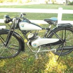 NSU Quick - 1936 - Engine, Fuel Tank, Wheels and Frame.