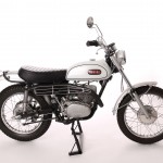 Yamaha DT1 250 - 1968 - Right Side View, Exhaust, Engine and Stand.