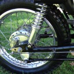 Yamaha DT250 - 1972 - Rear Wheel, Swing Arm, Rear Shock Absorber and Torque Arm.