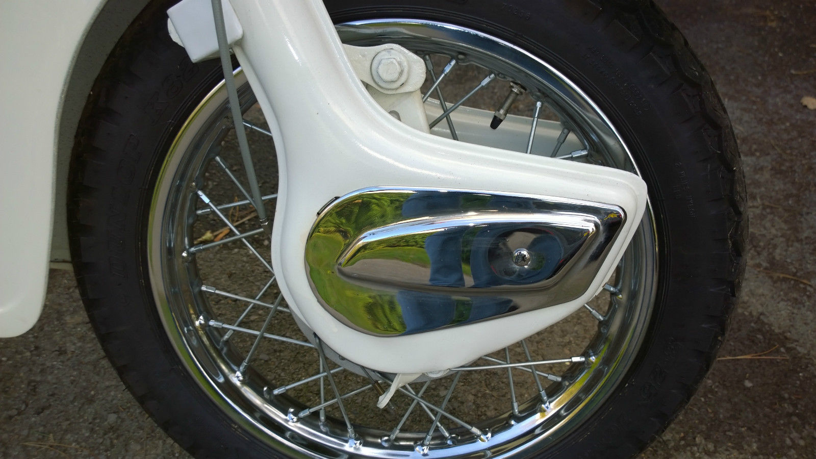 Ariel Arrow - 1962 - Front Suspension Detail, Front Wheel with New Spokes.