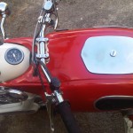 Ariel Arrow - 1962 - Gas Tank, Handlebars, Grips, Cables and Speedo.