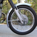 BMW R75/5 - 1971 - Front Wheel, Front Drum Brake and Forks.