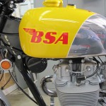 BSA B44VS - 1969 - Gas Tank, BSA Logo, Engine and Cylinder Head.