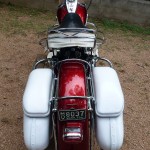 Harley-Davidson Duo Glide - 1960 - Rear End, Rear Fender, Seat and Saddlebags.