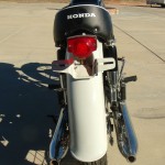 Honda CB450 Black Bomber - 1967 - Rear Light Unit, Rear Fender and Mufflers.