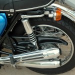 Honda CB750 K1 - 1970 - Chain Guard, Rear Shock Absorber, Flasher and Fender.