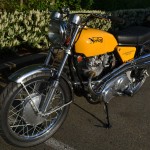 Norton Commando S-Type - 1969 - Front Forks, Front Wheel, Petrol Tank, Norton Decal and Headlight.