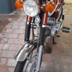 Yamaha FS1E - 1974 - Front Forks, Front Mudguard, Front Wheel and Headlight.