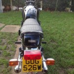 Yamaha XS1100 - 1980 - Number Plate, Rear Light, Silencers and Seat.