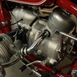 BMW R60/2 - 1963 - Air Intake Tube, Kick Start, Carburettor, Air Filter and Cylinder.
