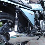 Kawasaki Z1R - 1978 - Koni Shock Absorber, Muffler, Rear Brake and Side Panel.