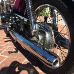 Yamaha CS5E - 1972 - Chain and Sprocket, Exhaust Pipe, Chain Guard and Foot Rest.