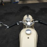 BMW R27 - 1965 - Gas Cap. Fuel Tank, Handlebars and Grips.