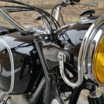 BMW R69S - 1963 - Headlight, Fuel Tank and Forks.