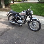 BSA A65 Lightning - 1969 - Chrome Tank, Engine and Gearbox, Headlight and Forks.