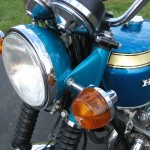 Honda CB750 K0 - 1970 - Headlight, Flashers, Clocks, and Front Forks.
