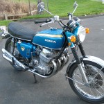 Honda CB750 K0 - 1970 - Right Side View, Motor and Transmission, Front Wheel, Fender and Forks.