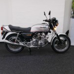 Honda CBX1000 - 1978 - Right Side View, Exhaust System, Gas Tank, Seat, Frame and Forks.