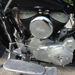 Indian Chief - 1947 - Foot Board, Transmission Case, Air Filter and Engine.