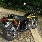 Kawasaki Z1 - 1974 - 4 into 4 Exhaust System, Red Reflectors, Rear Brake and Swing Arm.