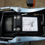Kawasaki Z1-R - 1978 - Under Seat, Information Sticker, Inner Mudguard and Frame.