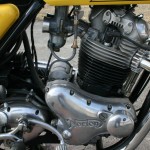 Norton Commando 850 - 1975 - Engine and Gearbox, Carburettor, Timing Chain Cover and Points Cover.