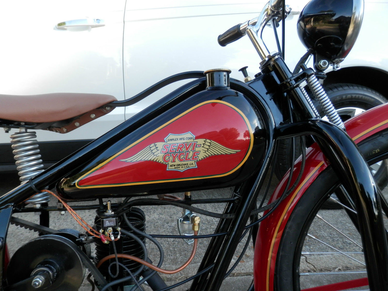 Restored Simplex Servi-Cycle - 1945 Photographs at Classic Bikes ...