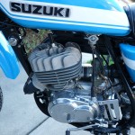 Suzuki TS250 - 1972 - Engine and Gearbox, Fuel Tap, Cylinder Head.