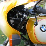 BMW R90S - 1975 - Flasher, Steering Lock, Clutch Lever, Grip and Mirror.