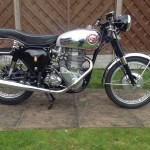 BSA Gold Star - 1961 - Goldie, Frame and Forks, Exhaust Muffler, Seat and Gas Tank.