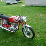 Ducati Mach 1 - 1965 - Frame and Forks, Front Wheel, Fenders and Front Brake.