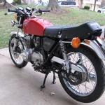Honda 400 Four - 1976 - Fuel Tank, NOS Seat, Chain Adjusters and Rear Light.